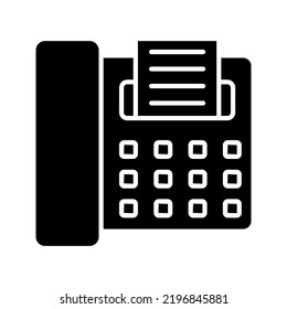 Fax Icon color editable on white background