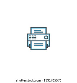 Fax icon design. Essential icon vector illustration design
