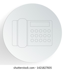 Fax icon design template. Vector illustration.