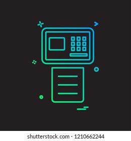 Fax icon design vector