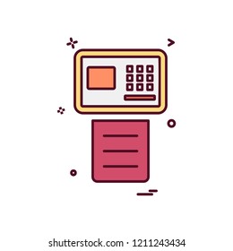Fax icon design vector