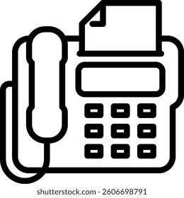 Fax Icon Element For Design