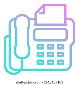 Fax Icon Element For Design