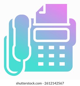 Fax Icon Element For Design