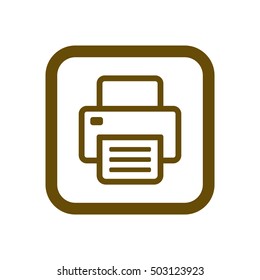 Fax icon.  Flat design.