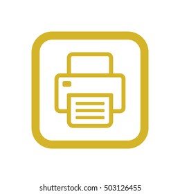 Fax icon.  Flat design.