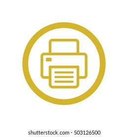 Fax icon.  Flat design.