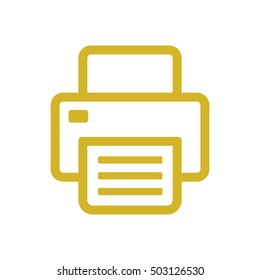 Fax icon.  Flat design.