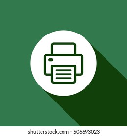 Fax icon.  Flat design.