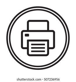 Fax icon.  Flat design.