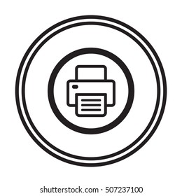 Fax icon.  Flat design.