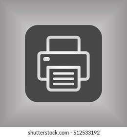 Fax icon.  Flat design.