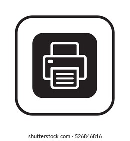 Fax icon.  Flat design.