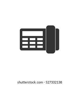 Fax icon flat. Illustration isolated vector sign symbol