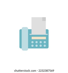 Fax icon flat style design. Fax vector illustration. isolated on white background.