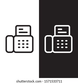 Fax icon illustration isolated vector sign symbol