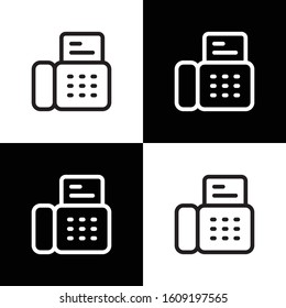 Fax icon illustration isolated vector sign symbol