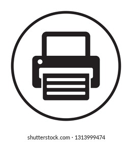 Fax  icon,  isolated. Flat  design.