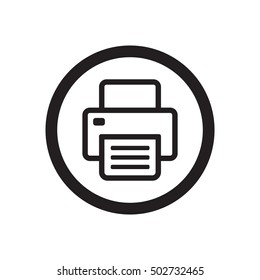 Fax    icon,  isolated. Flat  design.