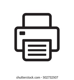 Fax  icon,  isolated. Flat  design.