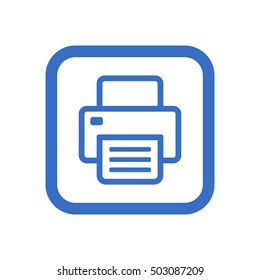 Fax   icon,  isolated. Flat  design.