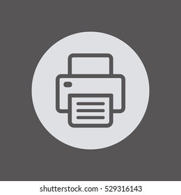 Fax  icon,  isolated. Flat  design.