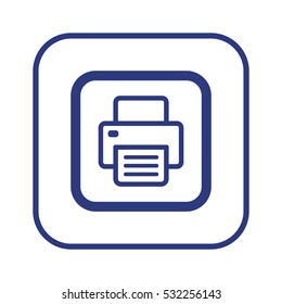 Fax  icon,  isolated. Flat  design.