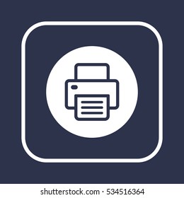 Fax  icon,  isolated. Flat  design.
