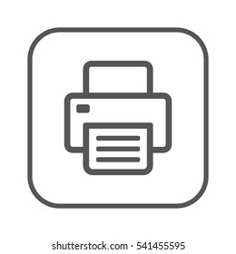 Fax  icon,  isolated. Flat  design.