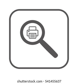 Fax  icon,  isolated. Flat  design.