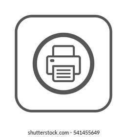 Fax  icon,  isolated. Flat  design.