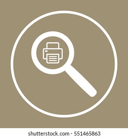 Fax  icon,  isolated. Flat  design.