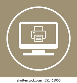 Fax  icon,  isolated. Flat  design.