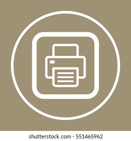 Fax  icon,  isolated. Flat  design.