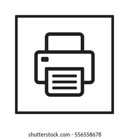 Fax  icon,  isolated. Flat  design.