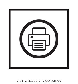 Fax  icon,  isolated. Flat  design.