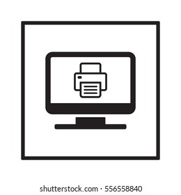 Fax  icon,  isolated. Flat  design.
