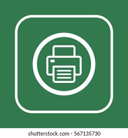 Fax  icon,  isolated. Flat  design.