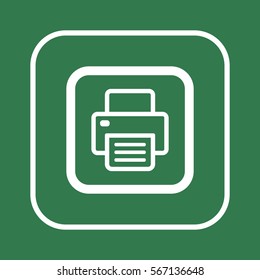 Fax  icon,  isolated. Flat  design.