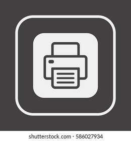 Fax  icon,  isolated. Flat  design.