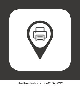 Fax  icon,  isolated. Flat  design.