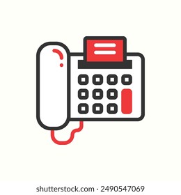 fax icon, isolated glyph icon theme gadget