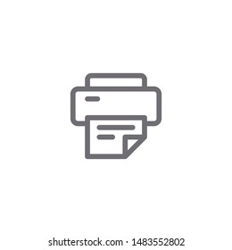 Fax icon isolated on white background. Printer symbol modern, simple, vector, icon for website design, mobile app, ui. Vector Illustration