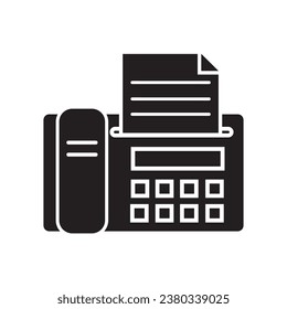 fax icon logo vector design template