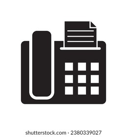 fax icon logo vector design template