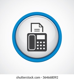 fax icon, on white background