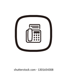 Fax icon sign symbol