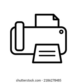 Fax icon in trendy vector design illustration