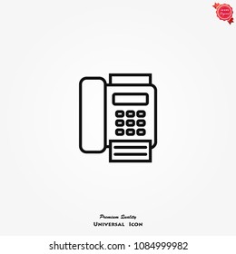 Fax icon vector