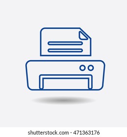 Fax icon vector